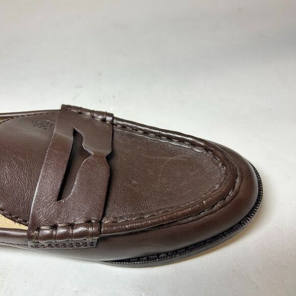 Ralph Lauren Womens 6.5 B Chestnut Brown Leather Slip On Flat Loafers DisplayIE7 - Picture 6 of 7